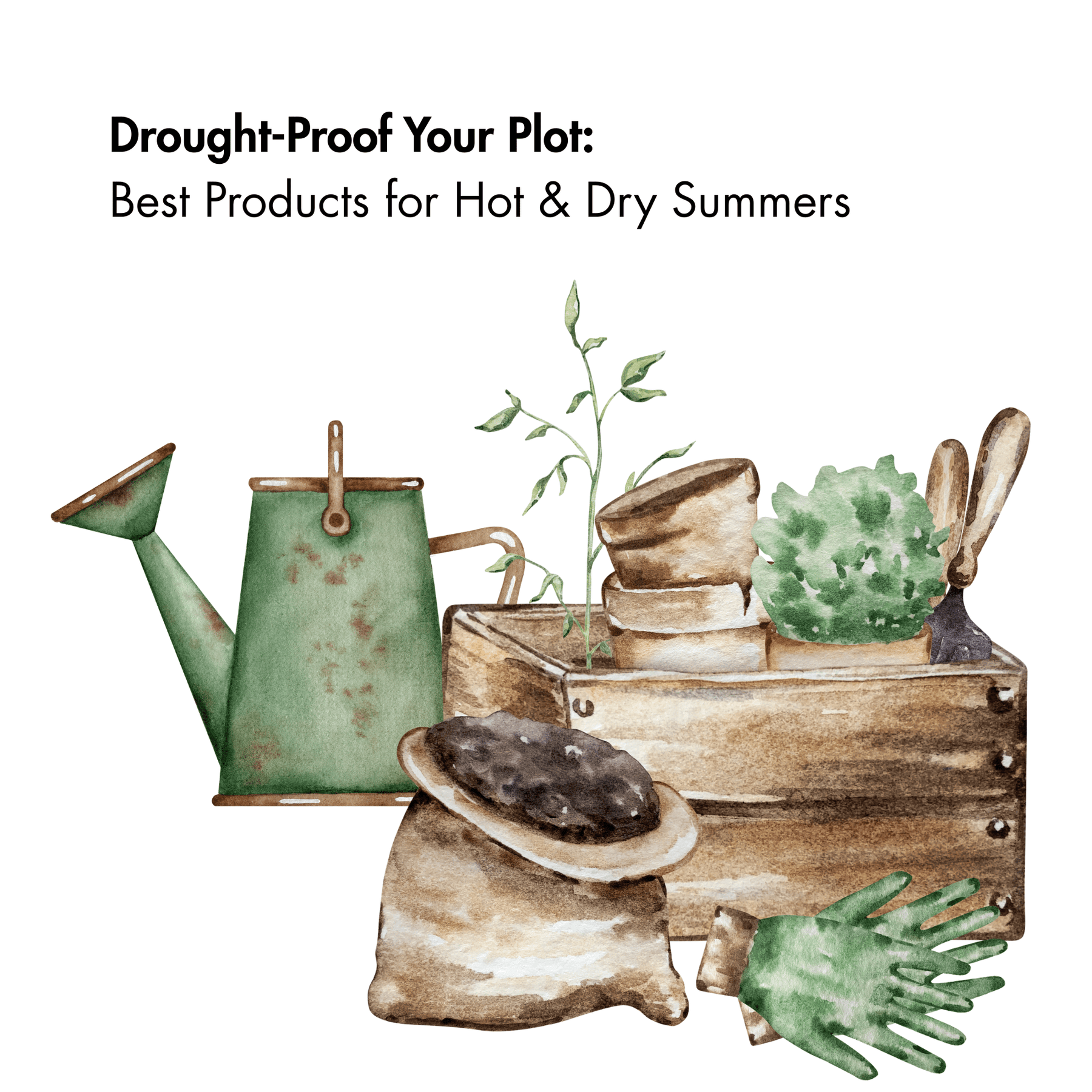 Drought-Proof Your Plot: Best Products for Hot & Dry Summers - AllotMate Essentials