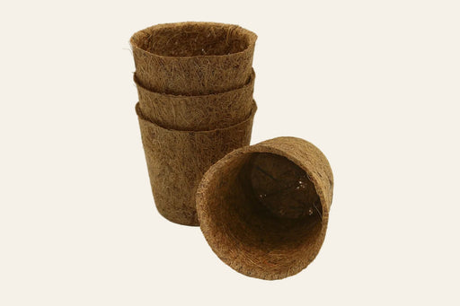 10cm Coir Plant Pots – 100% Biodegradable Pots & Peat - Free | Starter Pots | Plant pot | 5060861940155 5060861940155 | AllotMate Essentials