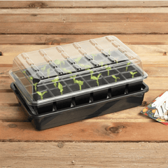24 Cell Self Watering Seed Success Kit Propagator with Capillary Matting