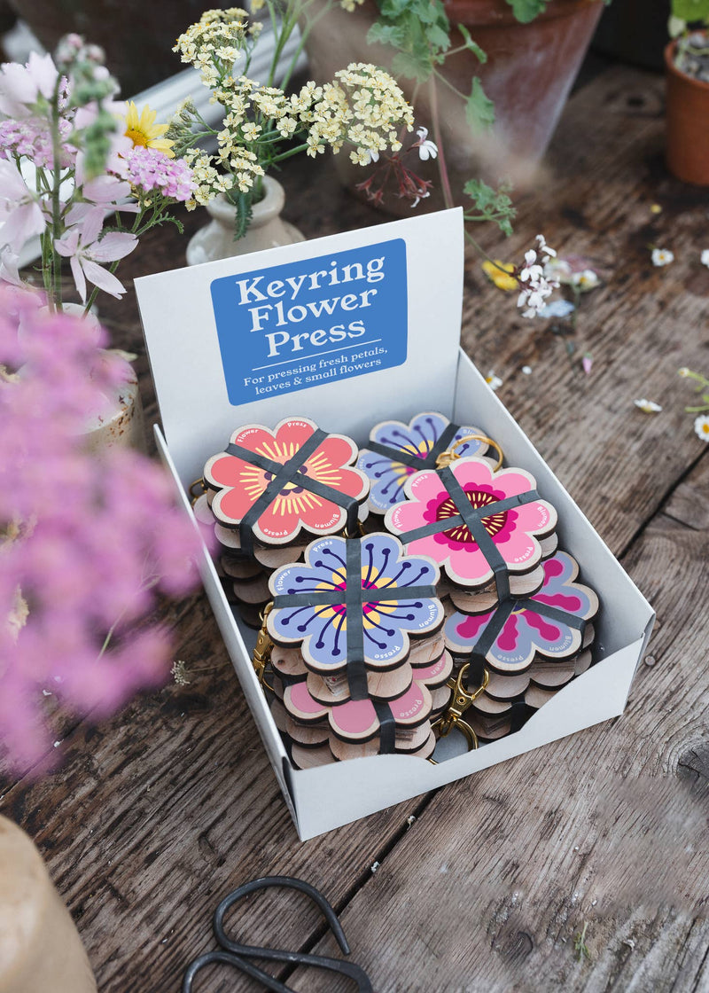 Best Mini Keyring Flower Press for Kids and Stocking Fillers - Studio Wald (UK Made)