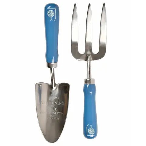 Burgon and Ball Burgon and Ball - British Meadow Trowel & Fork Set - Trowel and Fork - AllotMate Essentials - GRH/TFBOXBM - 