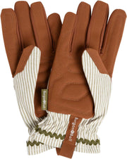 Collection Gardening Gloves – Olive Stripe (One Size) | Classic Fit by Burgon & Ball | Gardening Gloves | GCC/GLOSTRIPEOL 5019360204800 | AllotMate Essentials