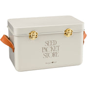 Seed Packet Storage Box – Mushroom Colour Collector’s Tin | Burgon & Ball | Seed Storage | GEN/SEEDMROOM | AllotMate Essentials