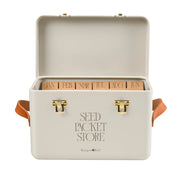 Seed Packet Storage Box – Mushroom Colour Collector’s Tin | Burgon & Ball | Seed Storage | GEN/SEEDMROOM | AllotMate Essentials