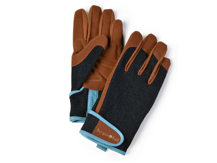 Dig The Glove – Denim Gardening Gloves in (M/L) & (L/XL) | Durable & Stylish by Burgon & Ball | Gardening Gloves | GLO/JEANML | AllotMate Essentials