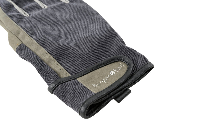 Dig The Glove – Slate Corduroy Gardening Gloves in (M/L) & (L/XL) | Burgon & Ball | Gardening Gloves | GLO/GREYCORML 5019360012405 | AllotMate Essentials
