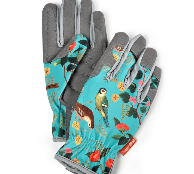 Flora & Fauna Gardening Gloves – RHS Design, Soft Feel | Burgon & Ball | Gardening Gloves | GRH/GLOVEFF 5019360013204 | AllotMate Essentials