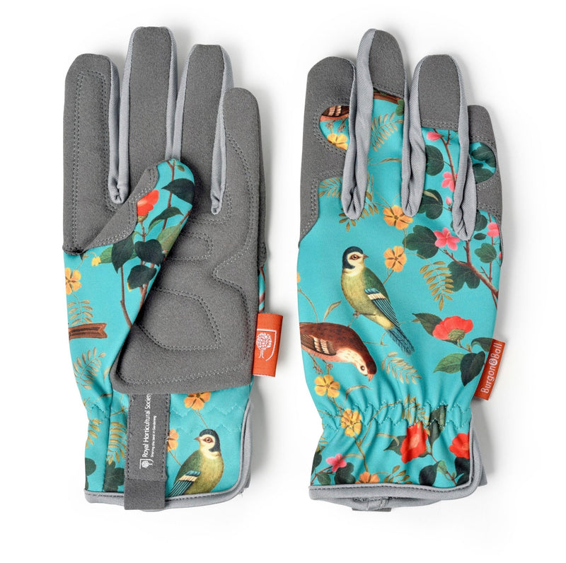 Flora & Fauna Gardening Gloves – RHS Design, Soft Feel | Burgon & Ball | Gardening Gloves | GRH/GLOVEFF 5019360013204 | AllotMate Essentials