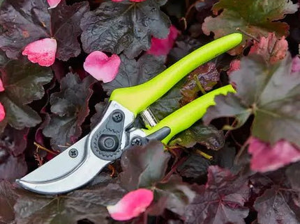 Burgon and Ball - Fluorescent Bypass Secateurs - Yellow - Bypass Secateurs - AllotMate Essentials - GFB/BSYELL