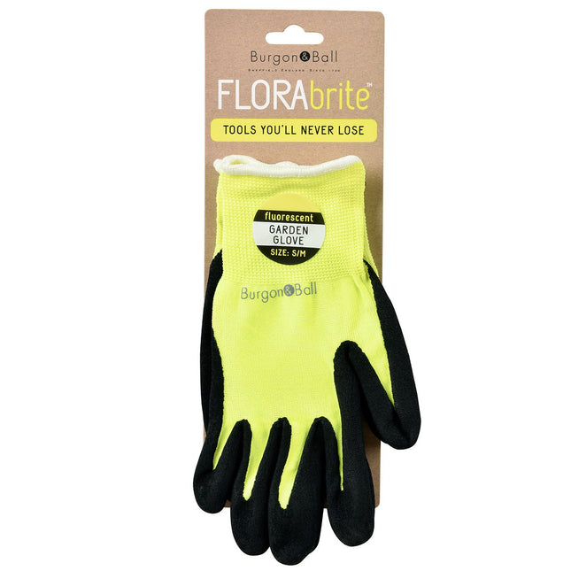 Burgon and Ball Burgon and Ball - Fluorescent Garden Glove - Gloves - AllotMate Essentials - GFB/GGYELLSM - 