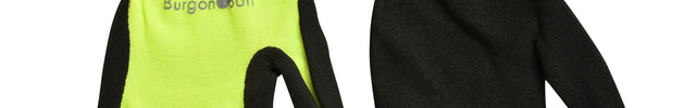 FloraBrite® Fluorescent Gardening Gloves - In Pink or Yellow and size (S/M) & (M/L) – Lightweight & High Visibility | Burgon & Ball | Gloves | GFB/GGYELLSM | AllotMate Essentials