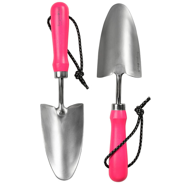 Burgon and Ball Burgon and Ball - Fluorescent Hand Trowel - Trowel - AllotMate Essentials - GFB/HTPINK - 5019360013129