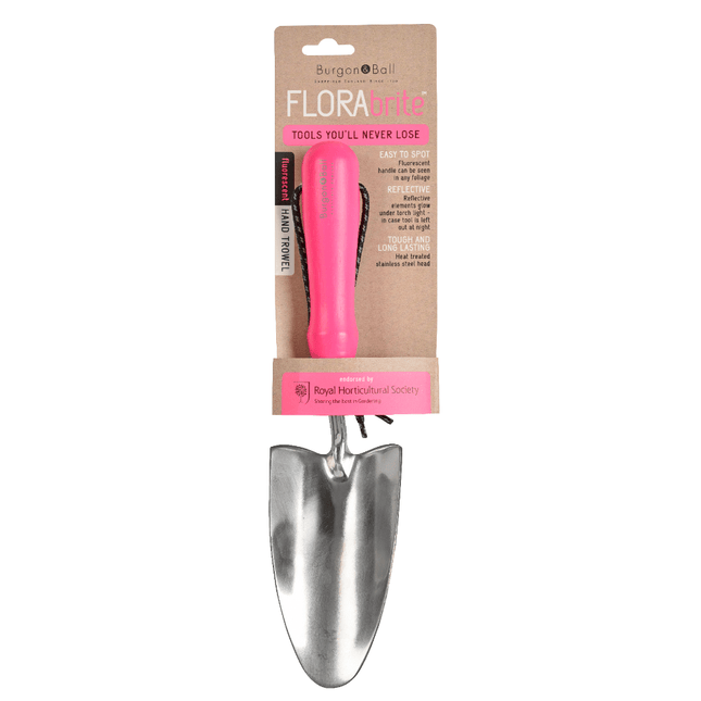 Burgon and Ball Burgon and Ball - Fluorescent Hand Trowel - Trowel - AllotMate Essentials - GFB/HTPINK - 5019360013129