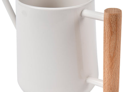 Indoor Watering Can – Stone Grey Finish | FSC Wood Handle by Burgon & Ball | Indoor Watering Can | GEN/ICSTONE 5019360014300 | AllotMate Essentials