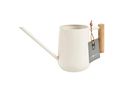 Indoor Watering Can – Stone Grey Finish | FSC Wood Handle by Burgon & Ball | Indoor Watering Can | GEN/ICSTONE 5019360014300 | AllotMate Essentials