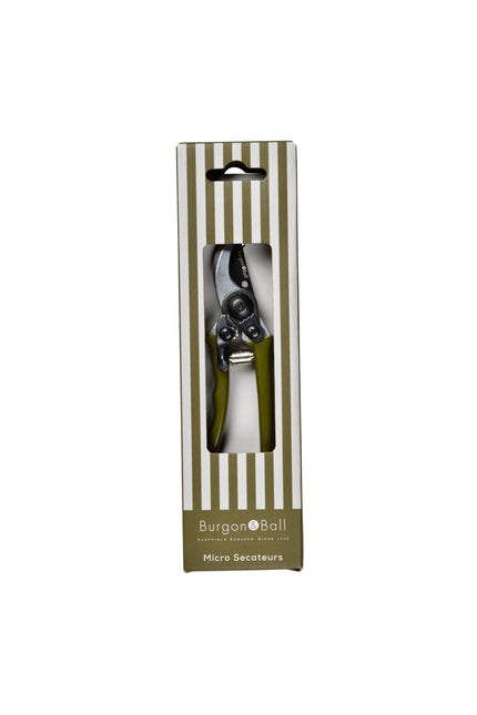 Burgon and Ball Burgon and Ball - NEW Collectors Olive Micro Secateurs - AllotMate Essentials - GCC/MPOLIVE - 