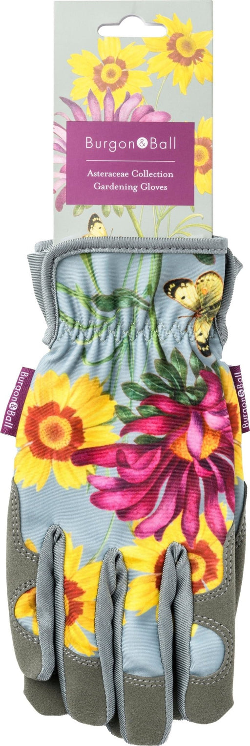 RHS Gift Gardening Gloves – Asteraceae Design | One Size by Burgon & Ball | Gardening Gloves | GRH/GLOVEASTER 5019360203902 | AllotMate Essentials