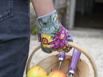 RHS Gift Gardening Gloves – Asteraceae Design | One Size by Burgon & Ball | Gardening Gloves | GRH/GLOVEASTER 5019360203902 | AllotMate Essentials
