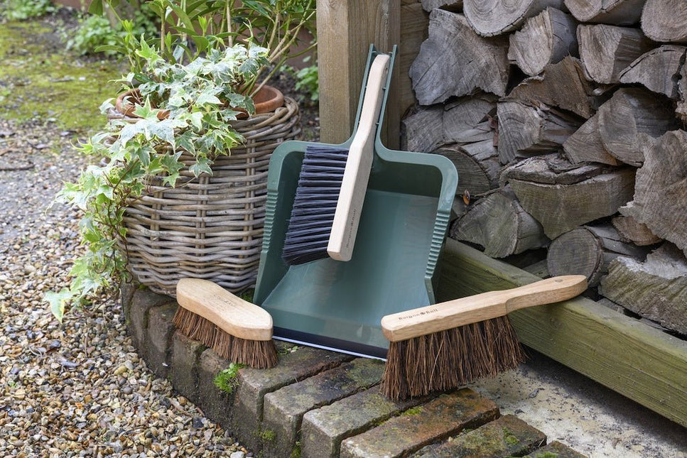 RHS Hand Sweeping Brush – FSC Handle with Bassine Bristles | Burgon & Ball | Hand Brush | GTH/HBBASS 5019360203438 | AllotMate Essentials