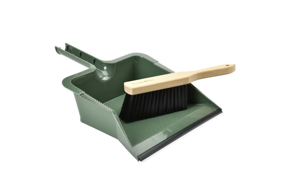 RHS Large Dustpan & Brush Set – FSC Wood & Stiff Bristles | Burgon & Ball | Dustpan & Brush | GTH/HBPAN 5019360203445 | AllotMate Essentials