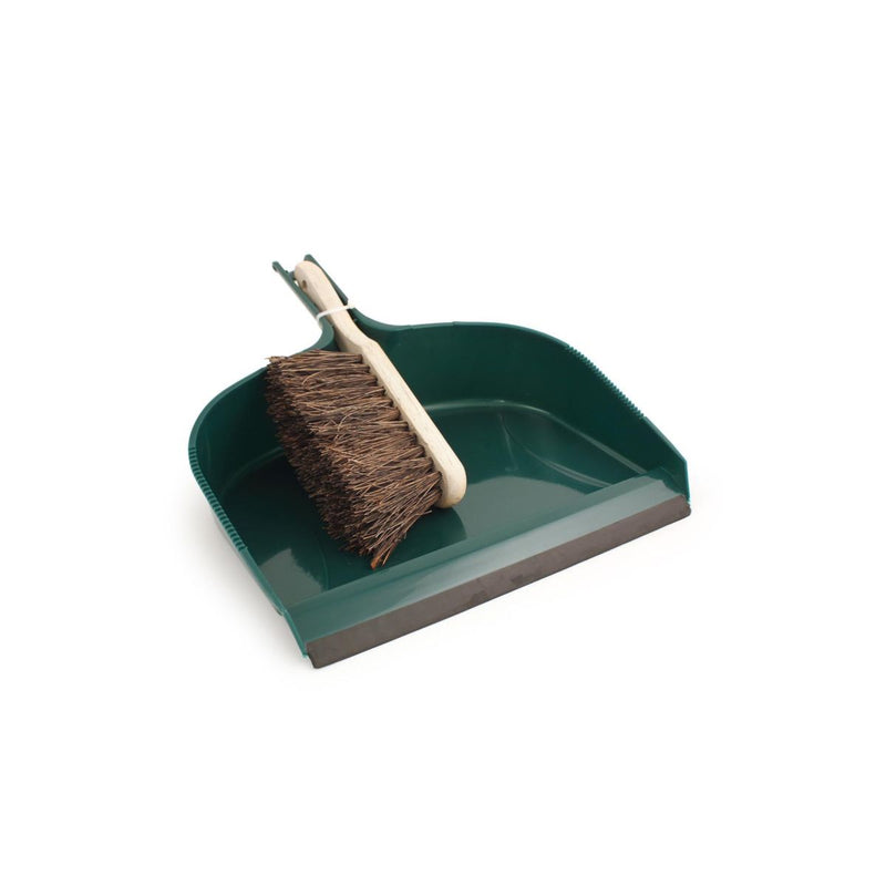 RHS Large Dustpan & Brush Set – FSC Wood & Stiff Bristles | Burgon & Ball | Dustpan & Brush | GTH/HBPAN 5019360203445 | AllotMate Essentials