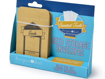 Seed Storage Envelopes – 20 Pack for Collecting & Saving Seeds | Burgon & Ball | Seed Storage | GES/SEEDENV 5019360011187 | AllotMate Essentials