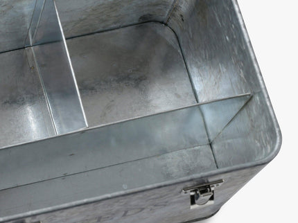 Galvanised Seed Tin – Stylish Storage with Inner Compartments | Sophie Conran by Burgon & Ball | Seed Storage | GSC/SEEDGALV 5019360203353 | AllotMate Essentials
