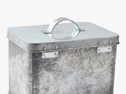 Galvanised Seed Tin – Stylish Storage with Inner Compartments | Sophie Conran by Burgon & Ball | Seed Storage | GSC/SEEDGALV 5019360203353 | AllotMate Essentials