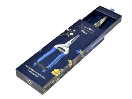 British Meadow Snips – Precision Flower & Fruit Cutter | RHS by Burgon & Ball | Flower & Fruit Snip | GRH/SNIPBM 5019360202240 | AllotMate Essentials