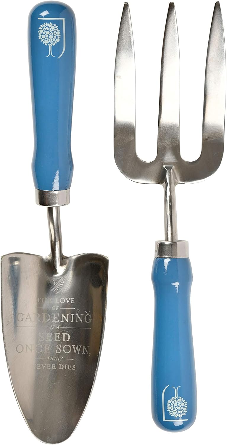 British Meadow Trowel & Fork Gift Set – RHS Floral Design | Burgon & Ball | Trowel and Fork | GRH/TFBOXBM 5019360202226 | AllotMate Essentials