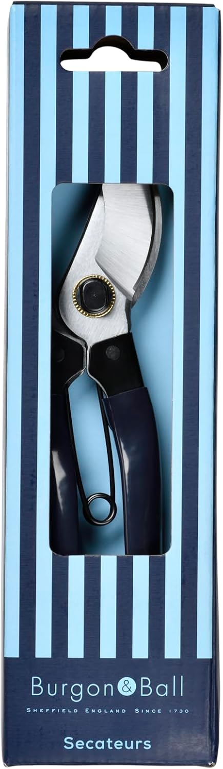 Collectors Bypass Secateurs – Navy Finish Garden Pruners | Burgon & Ball | Bypass Secateurs | GCC/SCNAVY 5019360204459 | AllotMate Essentials