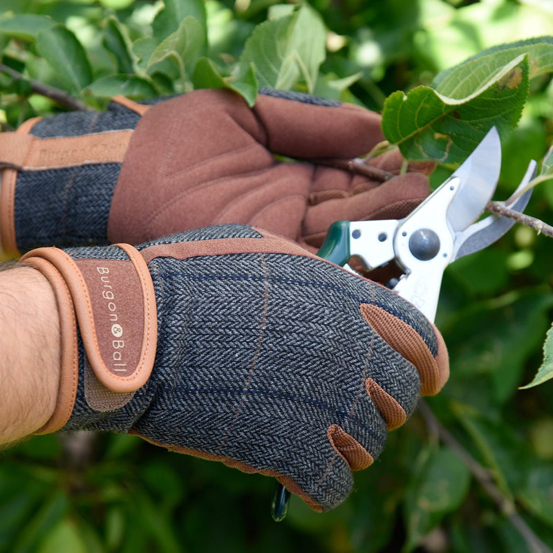 Dig The Glove – Tweed Gardening Gloves in (M/L) & (L/XL) | Burgon & Ball | Gardening Gloves | GLO/TWEEDML | AllotMate Essentials