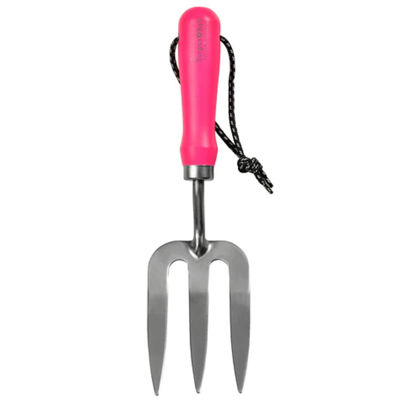 FloraBrite® Fluorescent Hand Fork – Bright Garden Tool in Pink or Yellow | Burgon & Ball | Fork | GFB/HFPINK 5019360013143 | AllotMate Essentials