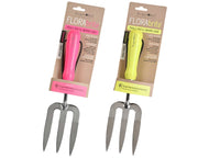 FloraBrite® Fluorescent Hand Fork – Bright Garden Tool in Pink or Yellow | Burgon & Ball | Fork | GFB/HFYELL 5019360013136 | AllotMate Essentials