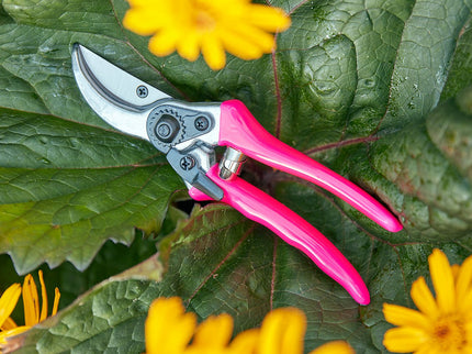 FloraBrite® Fluorescent Bypass Secateurs – Bright Garden Tool in Pink or Yellow | Burgon & Ball | Bypass Secateurs | GFB/BSPINK 5019360013068 | AllotMate Essentials
