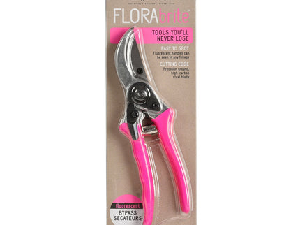 FloraBrite® Fluorescent Bypass Secateurs – Bright Garden Tool in Pink or Yellow | Burgon & Ball | Bypass Secateurs | GFB/BSYELL 5019360013051 | AllotMate Essentials