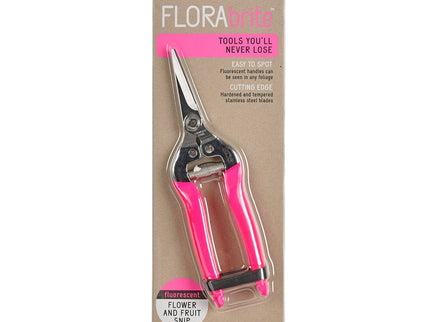 Burgon and Ball Burgon & Ball - Fluorescent Flower & Fruit Snip - Flower & Fruit Snip - AllotMate Essentials - GFB/FSPINK - 5019360013105
