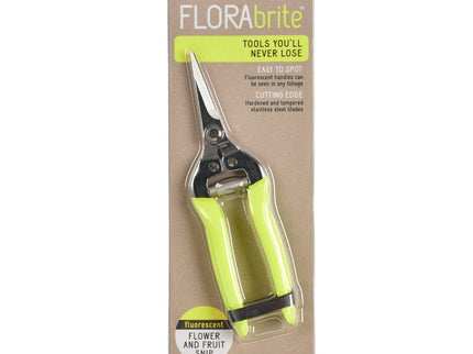 Burgon and Ball Burgon & Ball - Fluorescent Flower & Fruit Snip - Flower & Fruit Snip - AllotMate Essentials - GFB/FSYELL - 5019360013099