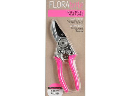 Burgon and Ball Burgon & Ball - Fluorescent Pocket Pruner - Pruner - AllotMate Essentials - GFB/PPPINK - 5019360013082