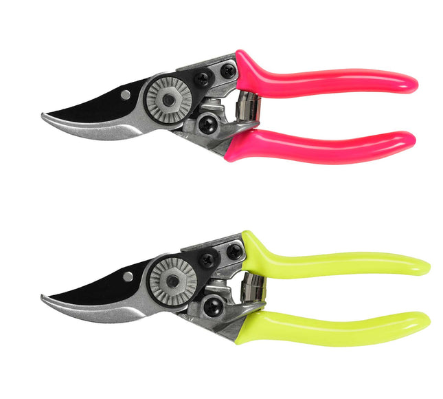 FloraBrite® Fluorescent Pocket Pruner – Bright Garden Tool in Pink or Yellow | Burgon & Ball | Pruner | GFB/PPYELL 5019360013075 | AllotMate Essentials