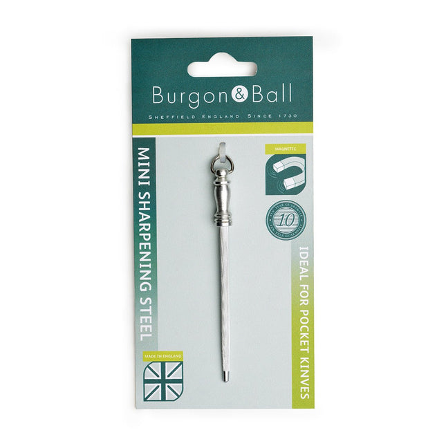 Mini Sharpening Steel – Garden Tool Maintenance Rod | Burgon & Ball | Sharpening Steel | GTK/MSA | AllotMate Essentials