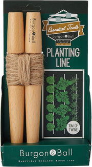 Planting Line – Traditional Wooden Line Marker for Straight Rows | Burgon & Ball | Planting Line | GES/PLINESML 5019360011132 | AllotMate Essentials