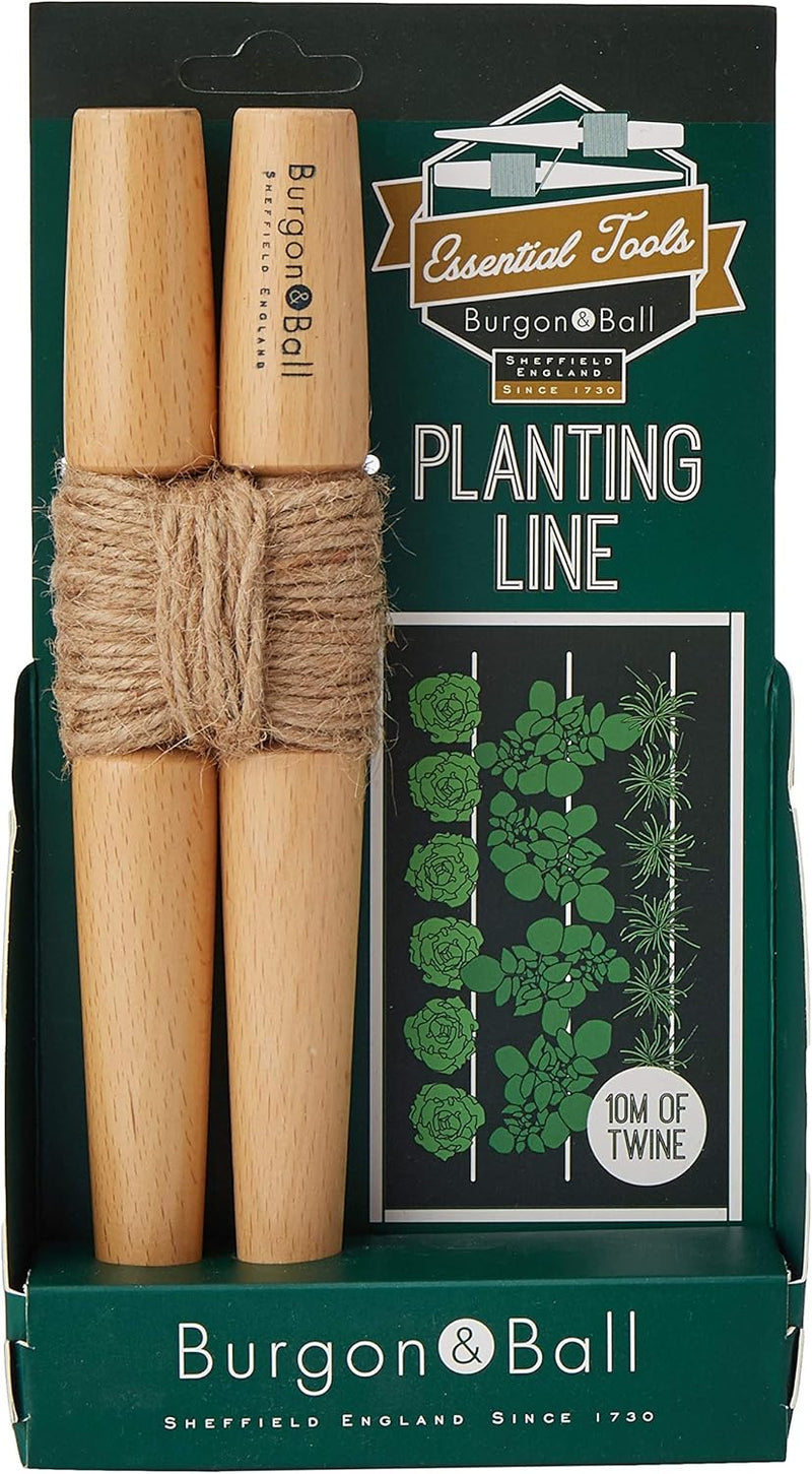 Planting Line – Traditional Wooden Line Marker for Straight Rows | Burgon & Ball | Planting Line | GES/PLINESML 5019360011132 | AllotMate Essentials