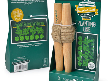 Planting Line – Traditional Wooden Line Marker for Straight Rows | Burgon & Ball | Planting Line | GES/PLINESML 5019360011132 | AllotMate Essentials