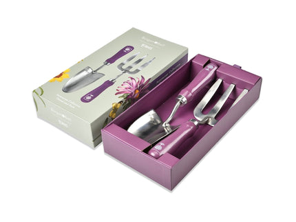 Burgon and Ball Burgon & Ball - RHS Gift Trowel and Fork Asteraceae FSC 100% - Trowel and Fork - AllotMate Essentials - GRH/TFBOXASTER - 5019360203841