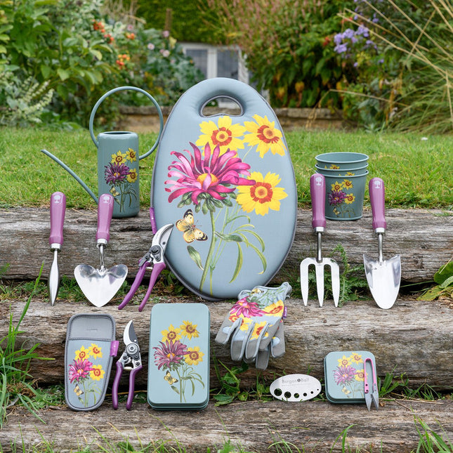 Burgon and Ball Burgon & Ball - RHS Gift Trowel and Fork Asteraceae FSC 100% - Trowel and Fork - AllotMate Essentials - GRH/TFBOXASTER - 5019360203841