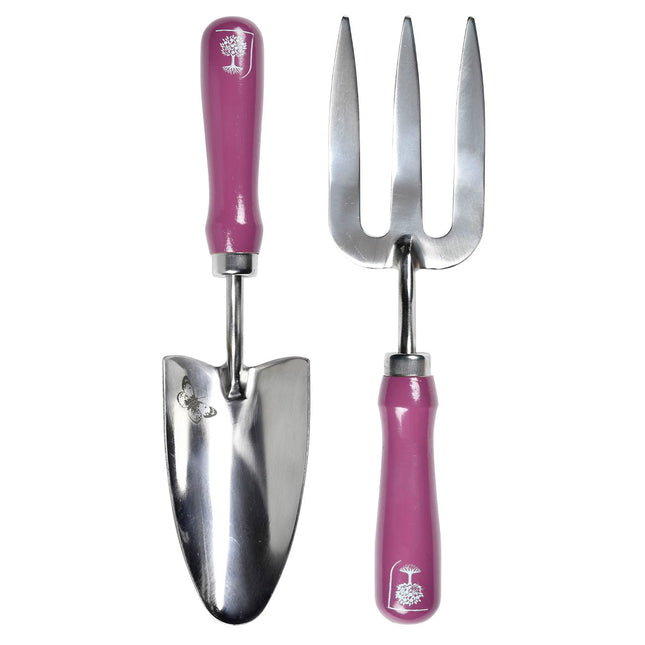 Burgon and Ball Burgon & Ball - RHS Gift Trowel and Fork Asteraceae FSC 100% - Trowel and Fork - AllotMate Essentials - GRH/TFBOXASTER - 5019360203841