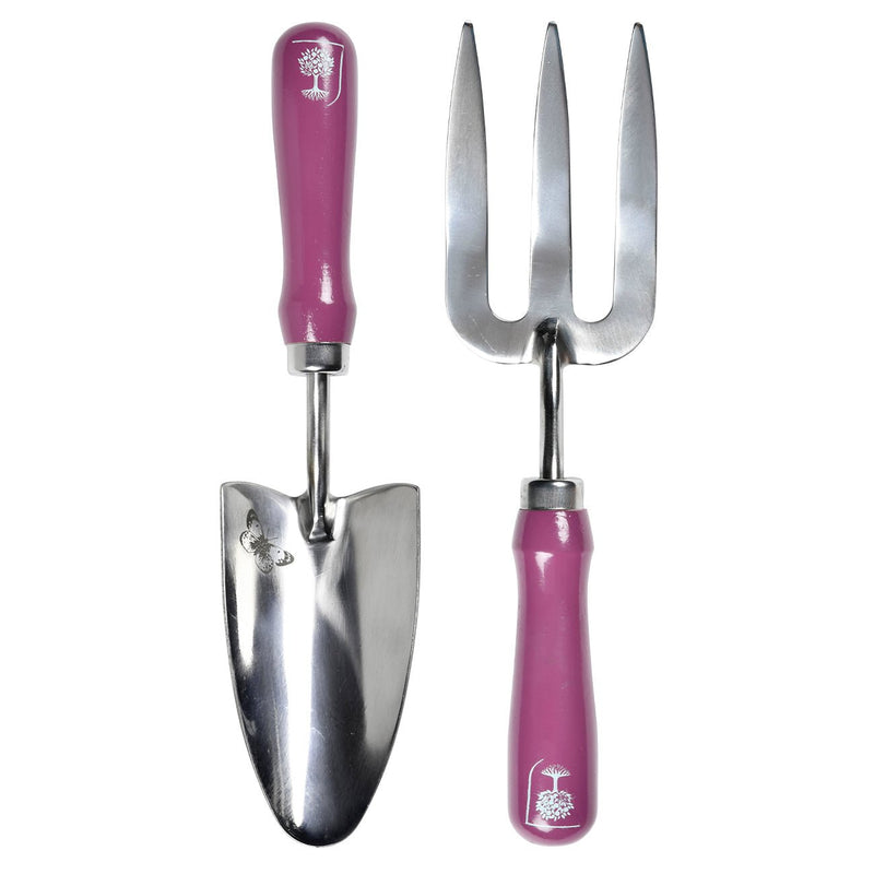 Trowel & Fork - RHS Gift Set with Asteraceae Design | FSC Tools by Burgon & Ball | Trowel and Fork | GRH/TFBOXASTER 5019360203841 | AllotMate Essentials