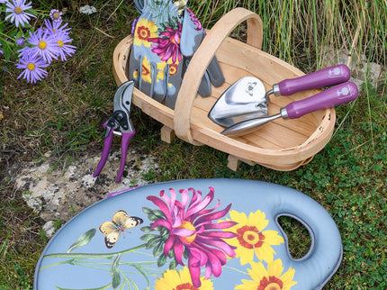 Burgon and Ball Burgon & Ball - RHS Gift Trowel and Fork Asteraceae FSC 100% - Trowel and Fork - AllotMate Essentials - GRH/TFBOXASTER - 5019360203841