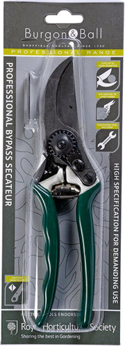 Professional Bypass Secateurs – High Performance Garden Pruners | RHS by Burgon & Ball | Bypass Secateur | GTO/PRB 5019360004714 | AllotMate Essentials